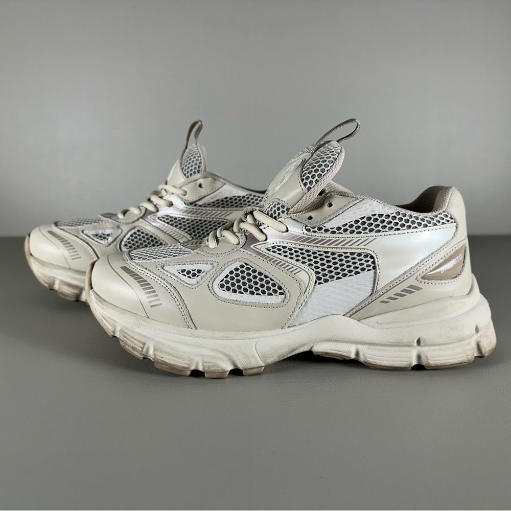 Axel Arigato Cream and Gray Sneakers